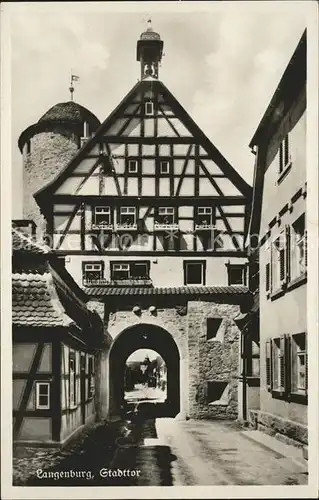 Langenburg Wuerttemberg Stadttor Fachwerk / Langenburg /Schwaebisch Hall LKR