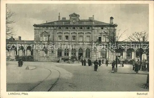 Landau Pfalz Bahnhof Kat. Landau in der Pfalz
