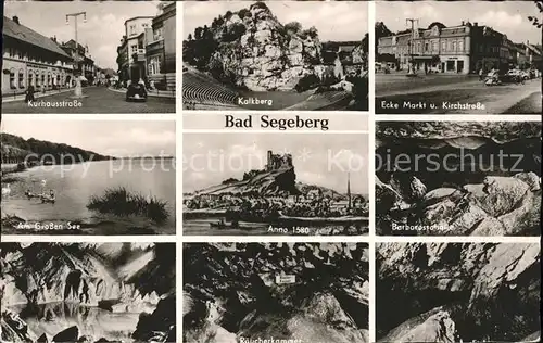 Bad Segeberg Kurhausstrasse Kalkberg Barbarossahoehle Markt Grosser See Stadt anno 1580 Kat. Bad Segeberg