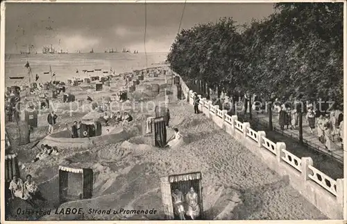 Laboe Strand Promenade Ostseebad Kat. Laboe