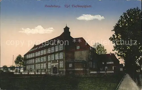 Rendsburg Koenigliche Tiefbauschule Kat. Rendsburg