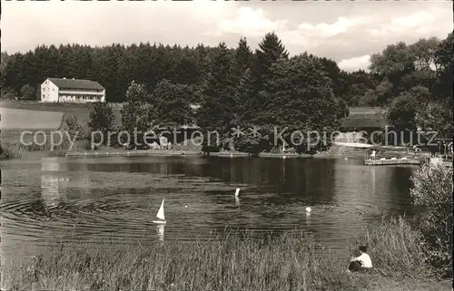 Gschwend Gaildorf Hotel Pension Cafe Hoetzinger Badesee Hoehenluftkurort Kat. Gschwend