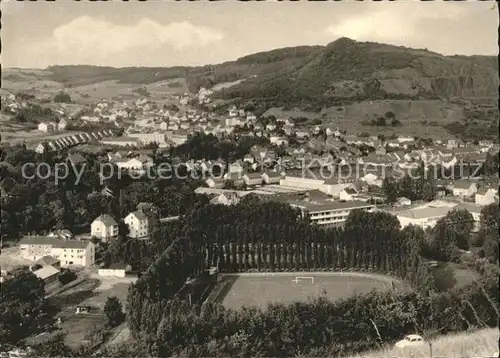 Kirn Nahe Sportfeld Kyrau mit noerdlichem Stadtteil Kat. Kirn