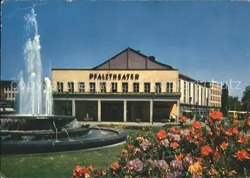 Kaiserslautern Pfalztheater Fontaene Fackelrondell Kat. Kaiserslautern