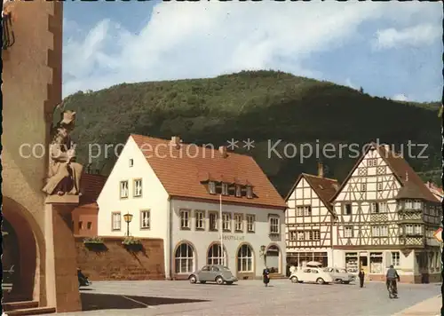 Annweiler Trifels Partie am Rathaus Fachwerkhaus / Annweiler am Trifels /Suedliche Weinstrasse LKR