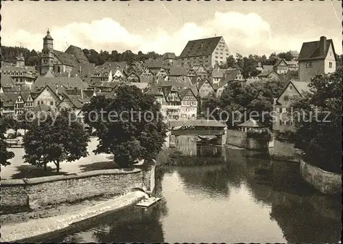 Schwaebisch Hall Altstadt Roter Steg Kocher Michaeliskirche Kat. Schwaebisch Hall