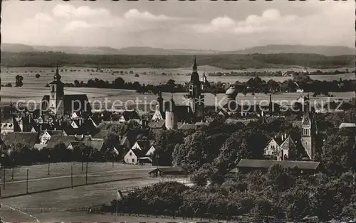 Crailsheim Ortsansicht mit Kirche Kat. Crailsheim