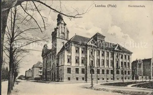 Landau Pfalz Handelsschule Kat. Landau in der Pfalz