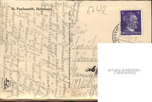 Herxheim Pfalz St. Paulusstift / Herxheim bei Landau/ Pfalz /Suedliche Weinstrasse LKR