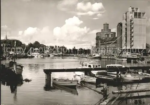 Eckernfoerde Binnenhafen Boote Kat. Eckernfoerde