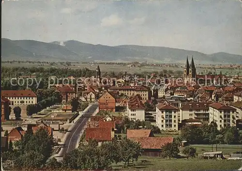 Landau Pfalz Blick ueber die Stadt Kirche Kat. Landau in der Pfalz