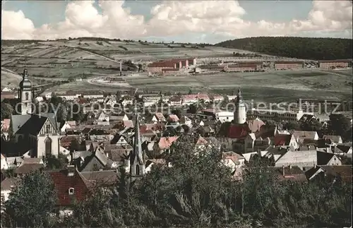 Tauberbischofsheim Panorama mit Neuen Kasernen Kat. Tauberbischofsheim