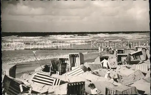 Langeoog Nordseebad Strandpartie Kat. Langeoog