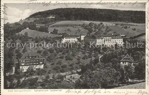 Bad Mergentheim Sanatorium Taubertal Kat. Bad Mergentheim