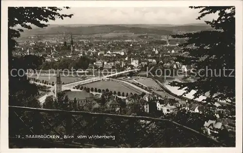 Saarbruecken vom Winterberg Kat. Saarbruecken