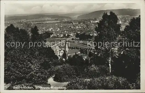 Saarbruecken vom Winterberg Kat. Saarbruecken