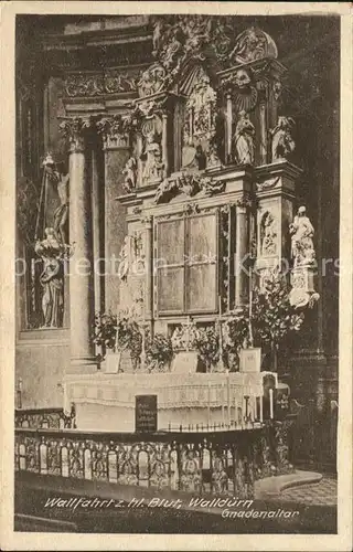 Wallduern Wallfahrtskirche Heiligblut Altar Kat. Wallduern