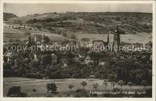 Tauberbischofsheim mit dem Sprait Kat. Tauberbischofsheim