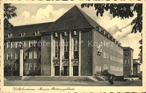 hf18089 Wilhelmshaven Marine Stationsgebaeude Kategorie. Wilhelmshaven Alte Ansichtskarten