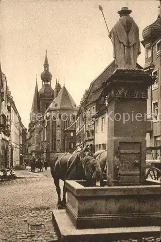 St Wendel Dom Wendelinusbrunnen Pferdetraenke Kat. Sankt Wendel