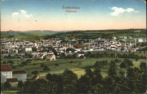 Zweibruecken Panorama Kat. Zweibruecken