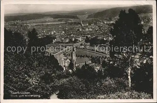 Saarbruecken vom Winterberg Kat. Saarbruecken