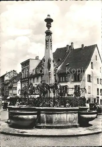 Saarbruecken Brunnen am St Johanner Markt Kat. Saarbruecken