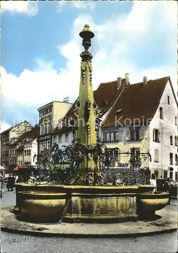 Saarbruecken Brunnen am St Johanner Markt Kat. Saarbruecken