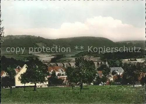 Oberkirchen Saarland Ortsblick Viadukt Kat. Freisen