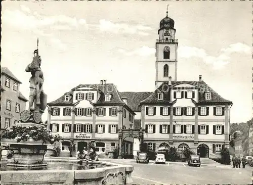 Bad Mergentheim Marktplatz Brunnen Kat. Bad Mergentheim