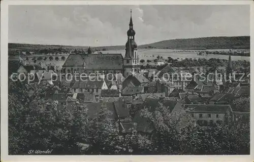 St Wendel Ortsansicht Kirche Kat. Sankt Wendel