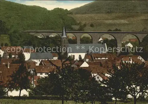 Oberkirchen Saarland Teilansicht Viadukt Kat. Freisen