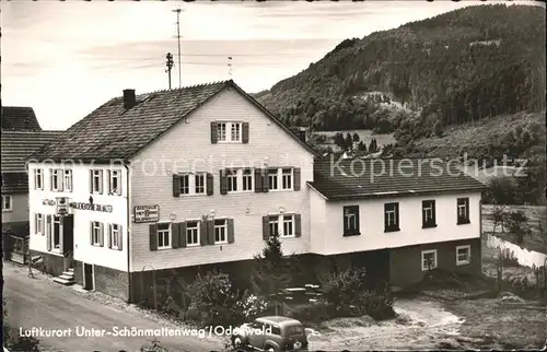 Unterschoenmattenwag Gasthaus zur Goldenen Krone Kat. Wald Michelbach