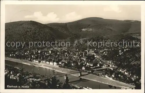 Eberbach Baden Panorama Kat. Eberbach