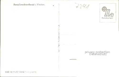 hf18749 Weiden Oberpfalz Burg Leuchtenberg Kategorie. Weiden i.d.OPf. Alte Ansichtskarten