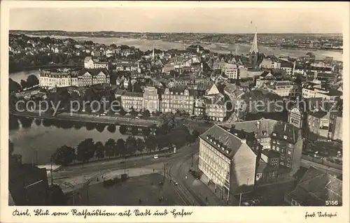 Kiel Panorama vom Rathausturm Kat. Kiel