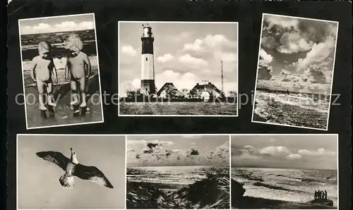 Todendorf Fehmarn Kinder Leuchtturm Strandpartien Moewe Kat. Fehmarn