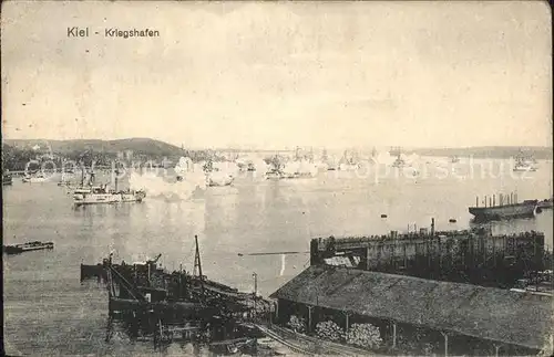 Kiel Kriegshafen Kaisersalut Kat. Kiel