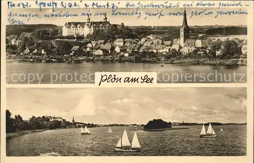 Ploen See Panorama Segelschiffe / Ploen /Ploen LKR