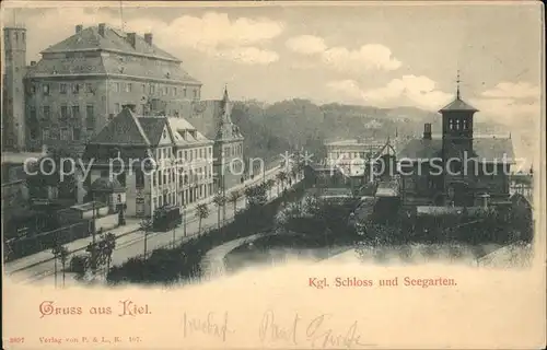 Kiel Kgl Schloss und Seegarten Kat. Kiel