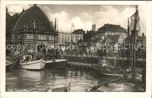 Kiel Fischhalle Fischkutter Kat. Kiel