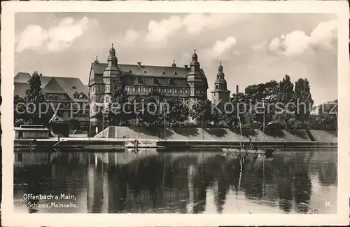 Offenbach Main Schloss Mainseite Kat. Offenbach am Main