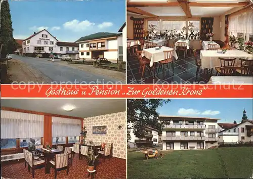 Waldmichelbach Gasthaus Pension Zur Goldenen Krone Gastraeume / Wald-Michelbach /Bergstrasse LKR