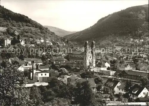 Eberbach Baden Panorama mit Kirche Kat. Eberbach