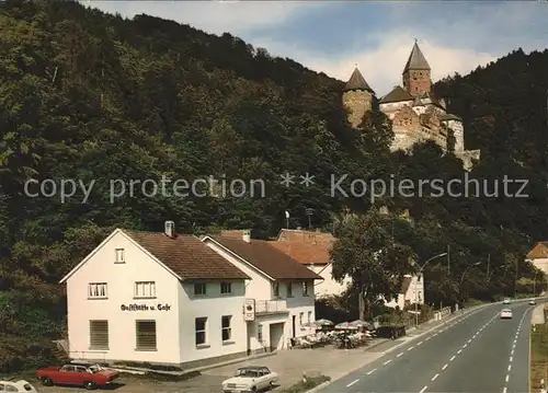 Zwingenberg Baden Neckar Gaststaette Cafe Zur Wolfsschlucht Burg Kat. Zwingenberg