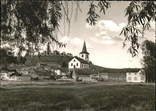 Reichelsheim Odenwald Ortsblick mit Kirche Kat. Reichelsheim (Odenwald)