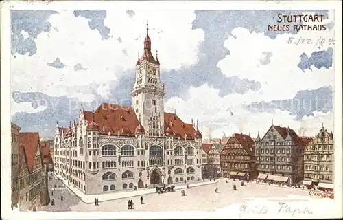 Stuttgart Neues Rathaus Kat. Stuttgart