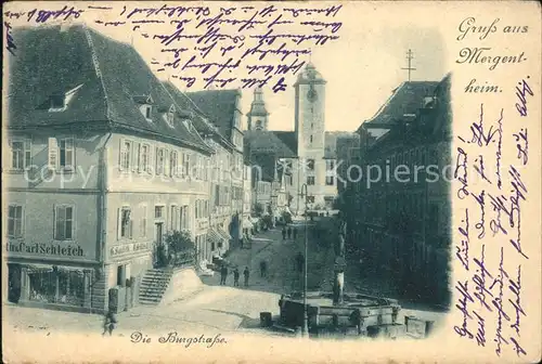 Bad Mergentheim Burgstrasse Turm Kat. Bad Mergentheim