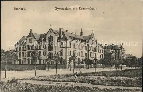 Saarlouis Gymnasium mit Krankenhaus Kat. Saarlouis