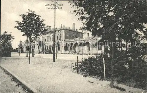 Landau Pfalz Hauptbahnhof Kat. Landau in der Pfalz